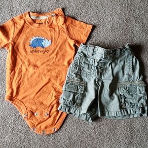 Onsie and shorts